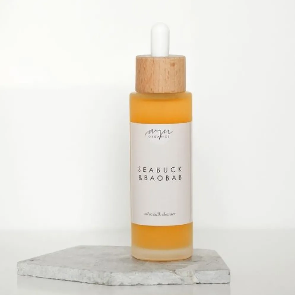 AYU Organics Seabuck & Baobab kasvojen puhdistusöljy, 2 kokoa