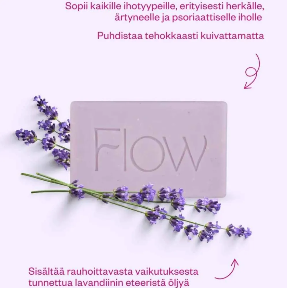 Laventeli saippua Flow Cosmetics Lavender Soap Bar